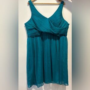 J. Crew Heidi 100% Silk Chiffon Plus Size Sleeveless Dress